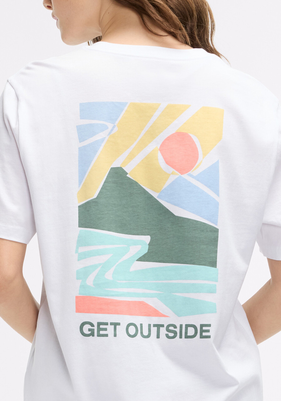 baumwoll-t-shirt mit grafik