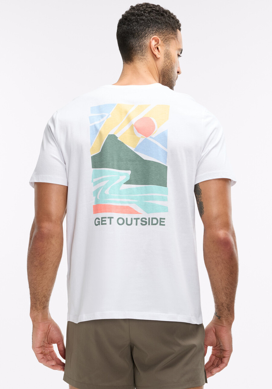 baumwoll-t-shirt mit grafik