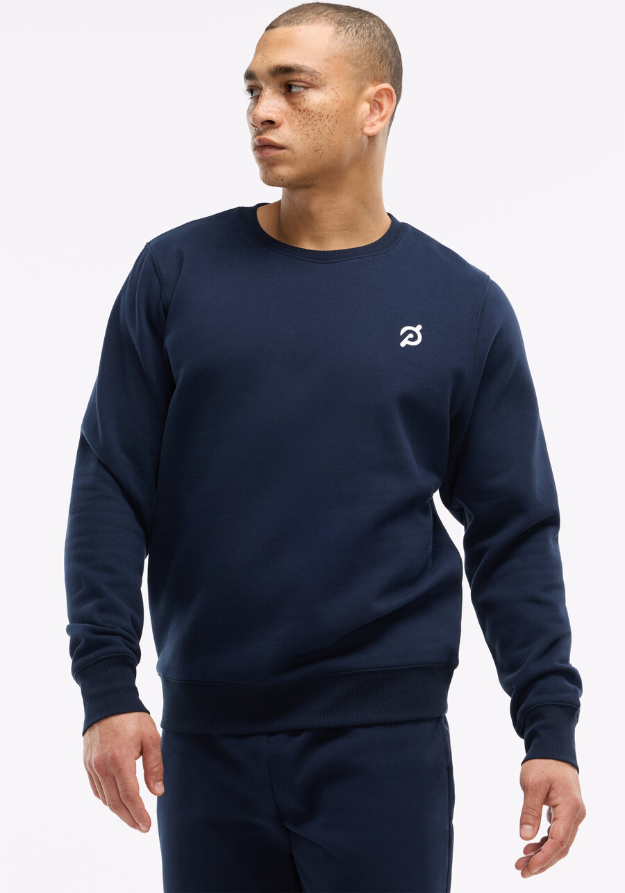 weiches fleece-sweatshirt mit rundhalsausschnitt