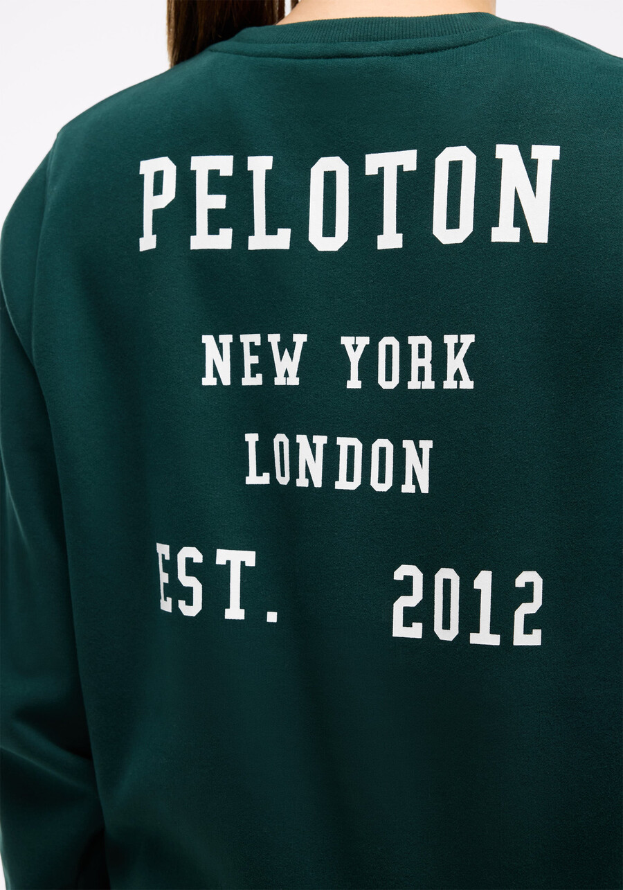 weiches fleece-sweatshirt mit rundhalsausschnitt