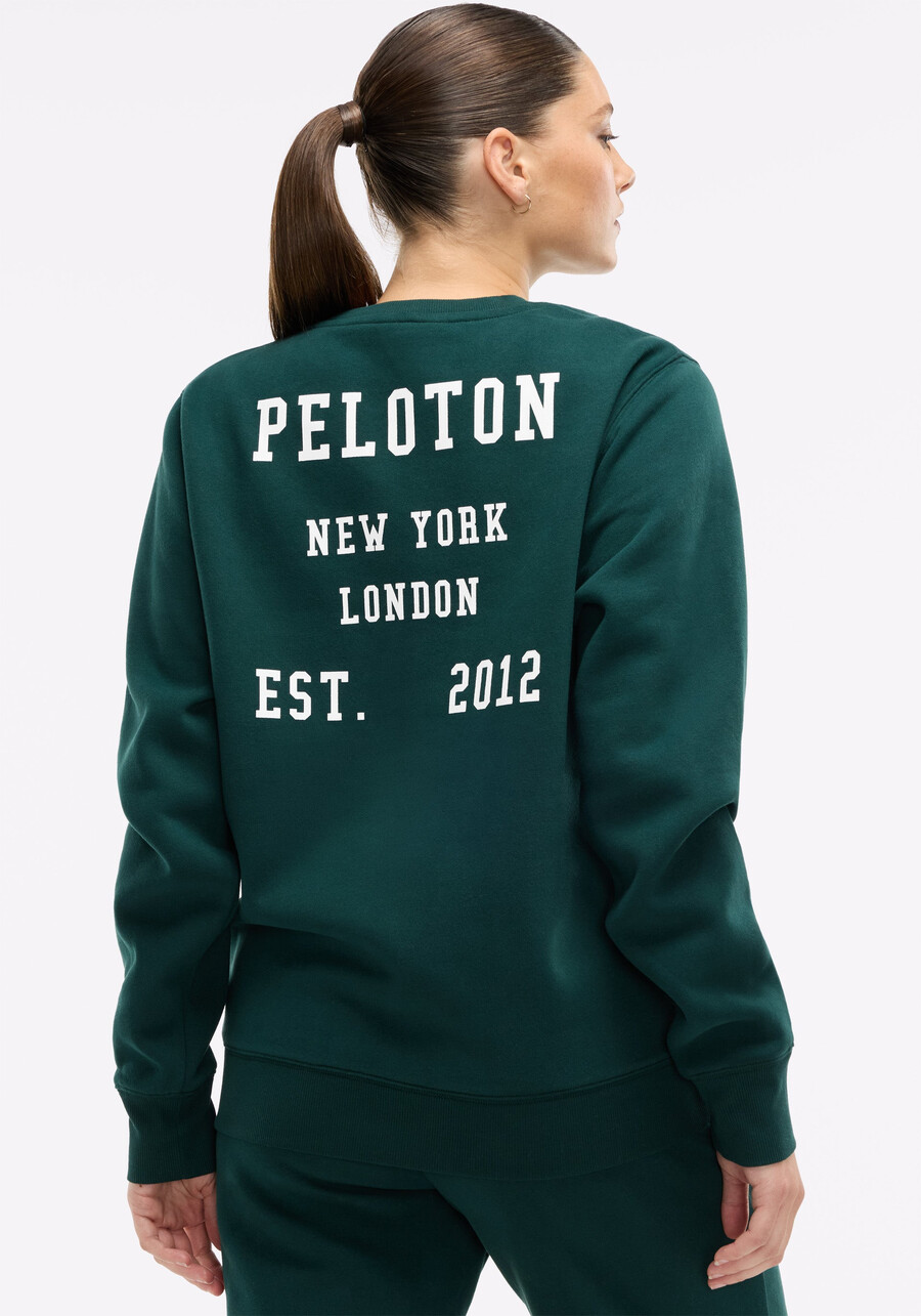 weiches fleece-sweatshirt mit rundhalsausschnitt