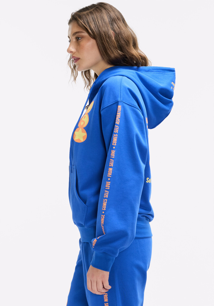 alles beginnt im inneren – kapuzenpullover mit reißverschluss