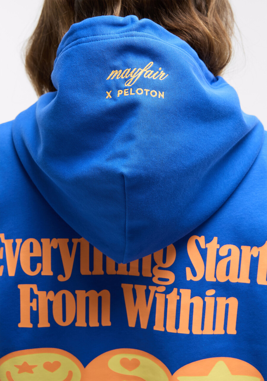alles beginnt im inneren – kapuzenpullover mit reißverschluss