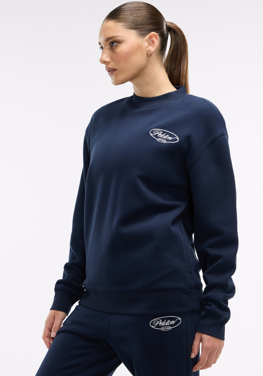 weiches fleece-sweatshirt mit stehkragen