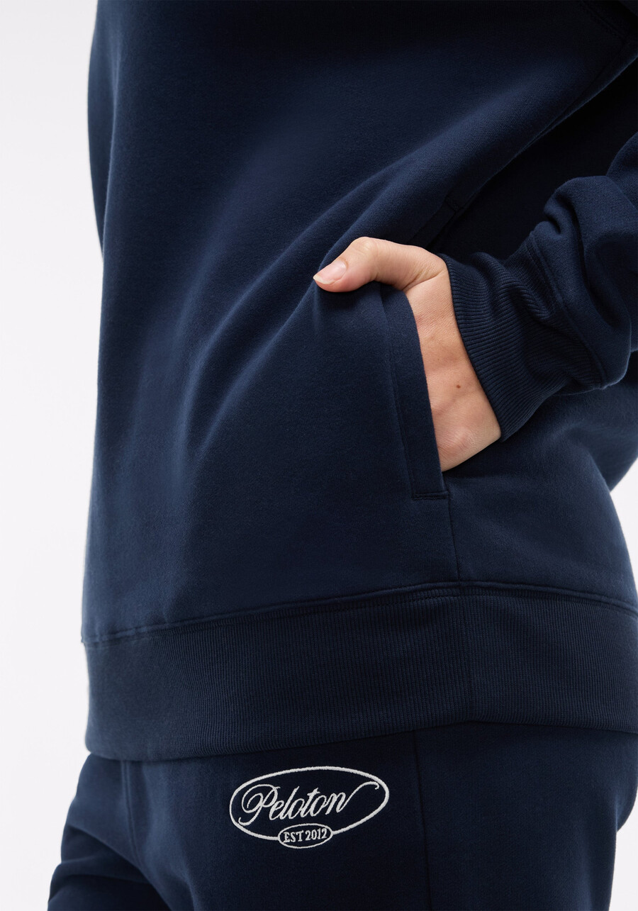 weiches fleece-sweatshirt mit stehkragen