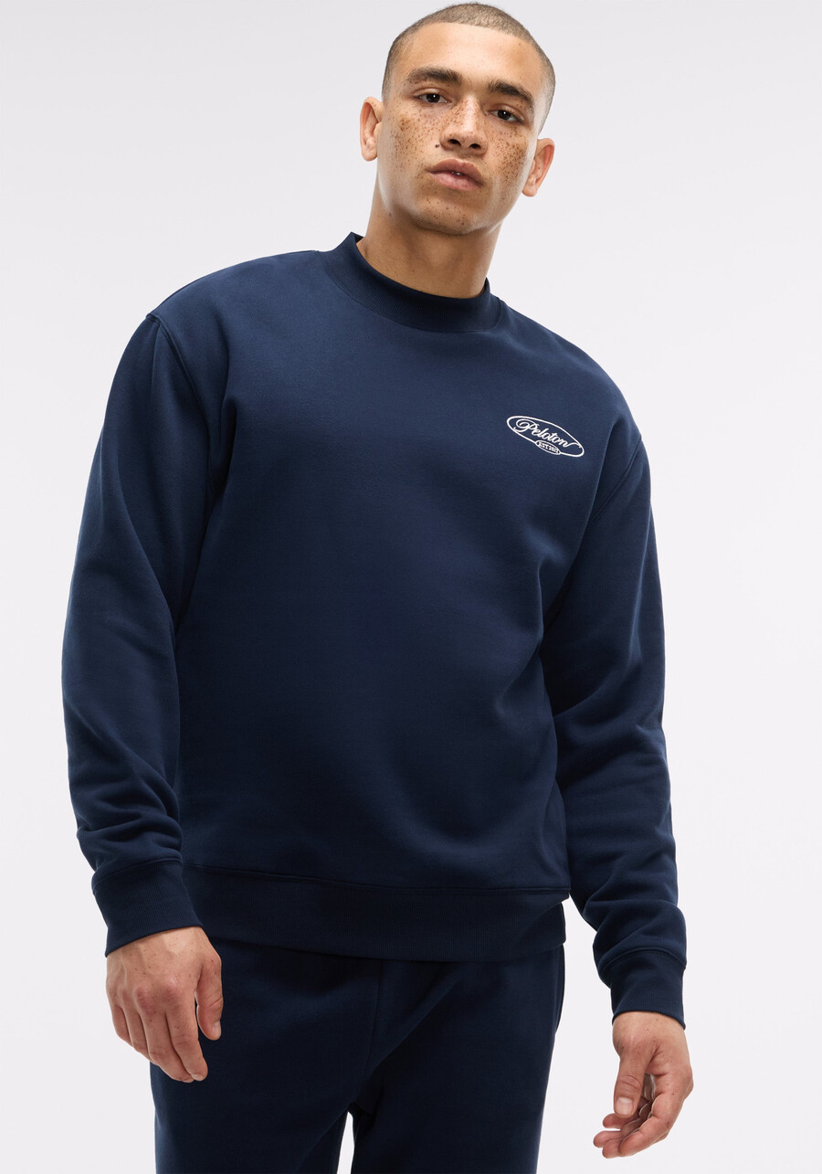 weiches fleece-sweatshirt mit stehkragen