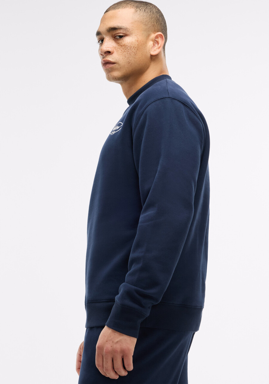 weiches fleece-sweatshirt mit stehkragen