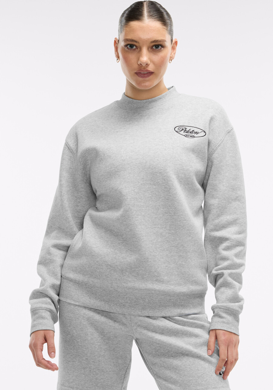 weiches fleece-sweatshirt mit stehkragen
