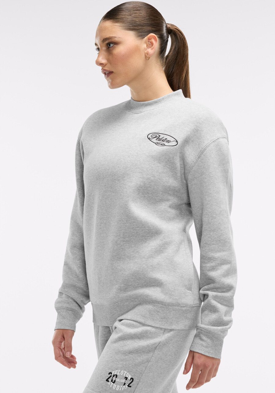 weiches fleece-sweatshirt mit stehkragen