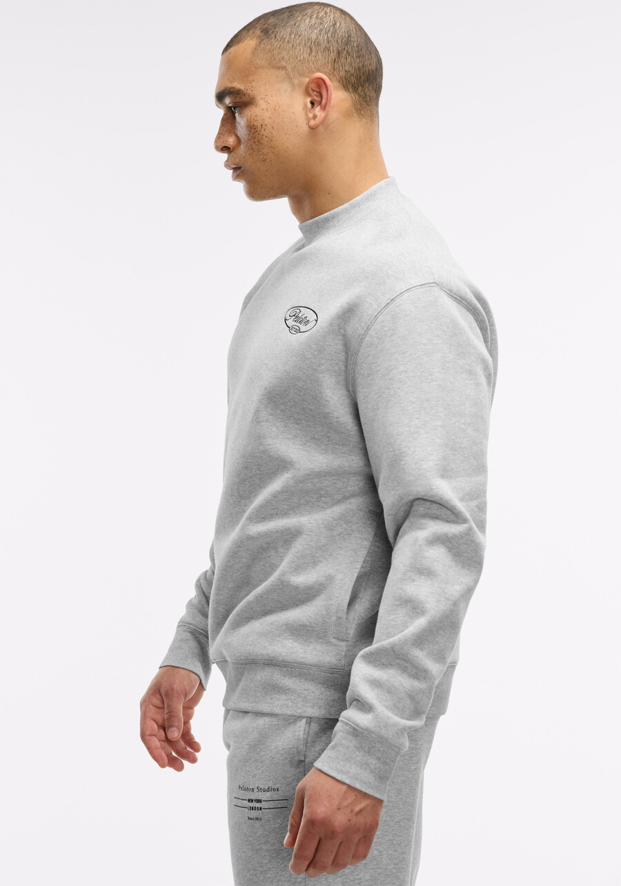 weiches fleece-sweatshirt mit stehkragen